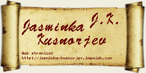 Jasminka Kušnorjev vizit kartica
